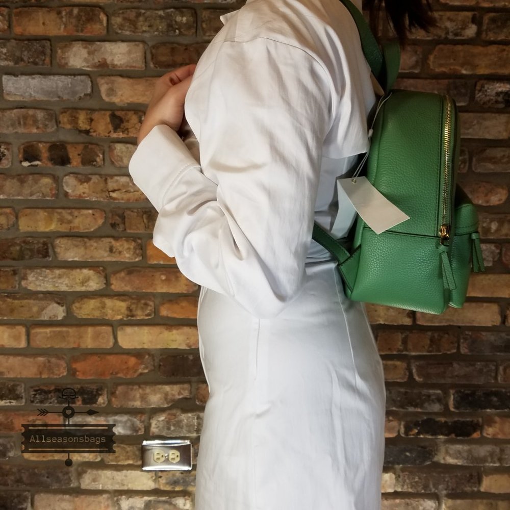 Tory Burch GREEN thea Mini Backpack VERY SMALL - Picture 4 of 7
